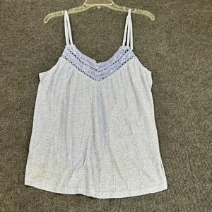 ONEILL Womens XL Camisole Tank Sleeveless Adjustable Straps Boho Beach Lavendar